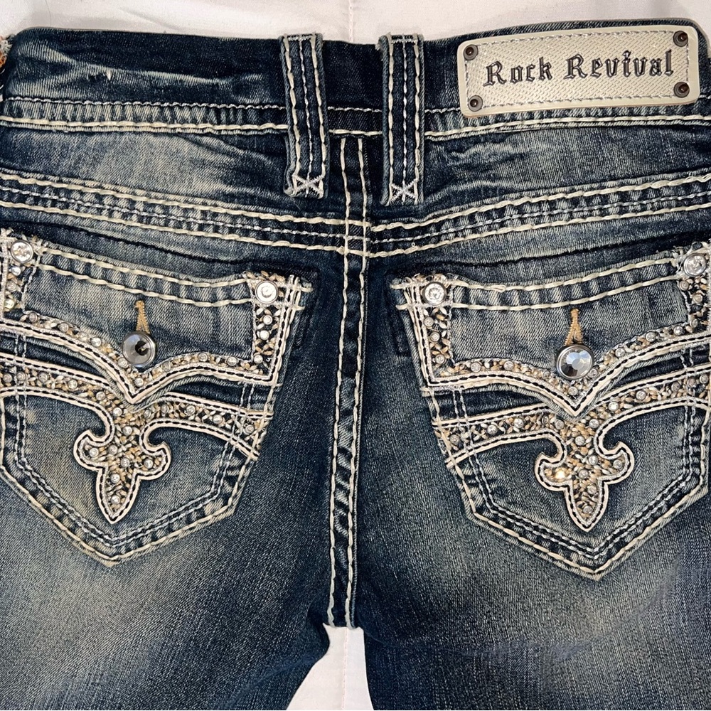 Size 25 “Ligeia” Rock Revival Bootcut Jeans